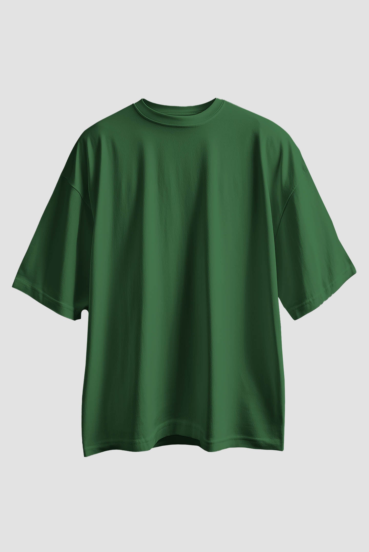 Bottle Green Oversized Fit Cotton T-shirt