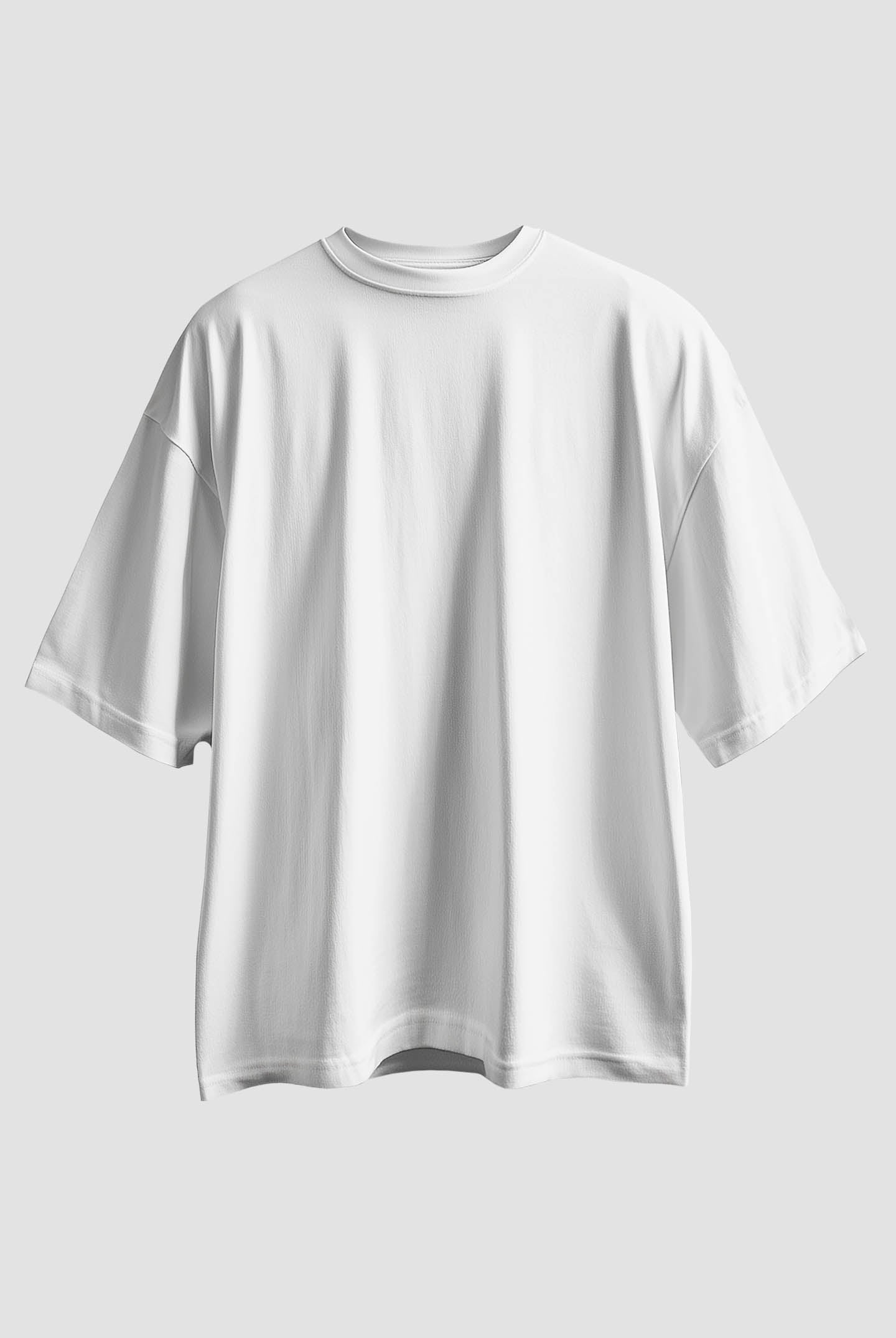 White Oversized Fit Cotton T-shirt